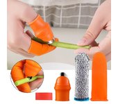 Nikitas Recolección de frutas y verduras Plantas en macetas Poda Pulgar de silicona Herramientas de jardinería portátiles A naranja