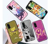 Funda Negra para Samsung Note 20 Lite S24 Ultra S23 A03 A05 A06 A11 A71 A15 A16 A13 A24 A25 A33 A52 A53 A50 M55 M35 Plus P-35 Pokemons Pikachus Lindos Samsung A52 verde