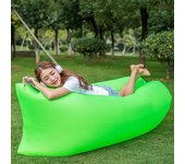 Sofá reclinable inflable para acampar, colchón inflable, colchón impermeable, silla de playa para piscina, para exteriores, para mochileros, picnics One Seat verde