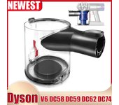 Contenedor de polvo para aspiradora Dyson V6 DC58 DC59 DC62 DC74, repuestos para depósito de polvo, interfaz A/B