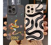 Funda de silicona de lujo con diseño de serpiente para Xiaomi Redmi Note 14, 13, 12, 11 Pro Plus 5G, 12S, 11S, 10S, Redmi 13C, 13 y 12 (2025) Redmi Note 11 Or 11S