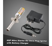 Kit de iniciación HSP Nitro, encendedor de bujías incandescentes con cargador de batería para coche RC con motor HSP RedCat Nitro US plug