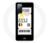 Coque pour Samsung Galaxy S20 FE Billet d'avion Bruxelles Belgique