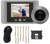 Mirilla digital para puerta con pantalla LCD de 2,8 pulgadas, visión nocturna, detección de movimiento PIR, cámara para puerta delantera