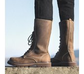 Heren Schoenen 2024 Country Retro Botas de invierno para hombre Botas de moto de caña alta con cordones Botas de media pantorrilla antideslizantes de suela gruesa para hombre 44