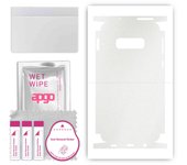 apgo Protective Skin Sticker for the back+sides compatible with Samsung Galaxy S10e, Full Wrap Film, Foil, Vinyl - Pattern Matte Transparent