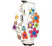 BOLSA PARA CARRITO CON MARGARITAS DE COLORES ESTILO WINWIN Bolsa para carrito con margaritas de colores Versión DORADA Bolsa para carrito WH CB-801 blanco