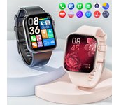 Reloj inteligente de 1,85 pulgadas para hombre y mujer (2025), con 100 modos deportivos y recordatorio de mensajes, resistente al agua IP67, compatible con dispositivos Android y iPhone. 1.85" púrpura