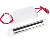 Generador de ozono de tubo de cuarzo blanco de 220 V y 3 g para purificador de agua, esterilizador y limpiador nuevo negro