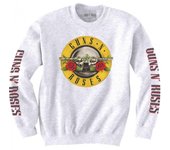 Guns N Roses Sudadera unisex con logotipo de texto clásico para adultos M blanco