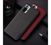 Funda para Xiaomi Redmi Note 10 Pro Max Lite 10T 10S 5G coque diseño simple Funda de cuero textil para Redmi 10 funda note 10 5G naranja