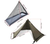 Tienda de campaña TOMSHOO de doble capa con estufa Jack tienda tipi al aire libre para acampar mochilero senderismo Awning