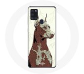 Coque Samsung Galaxy A21S Doberman Race de chiens