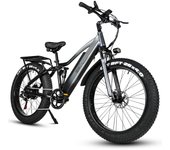 CMACEWHEEL TP26 Mini bicicleta eléctrica de doble suspensión para uso diario, motor de 750 W, batería de 48 V y 17 Ah negro