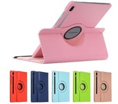Funda giratoria de 360 grados para tableta Samsung Galaxy Tab S7 Plus S7 FE para Galaxy Tab S7 S7 FE S8 S8 Plus 11 12,4 pulgadas Funda para tableta Tab S7 11 SM-870 875 color rosa