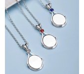 TV H2O-collar con colgante de concha que se puede abrir para mujer, Gargantilla de circonio de cobre, Color plateado, cristal de sirena a la moda, accesorios de joyería