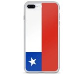 Funda - PIXELFORMA - iPhone 8 Plus - Drapeau du chili - Protección completa - Sopa de silicona