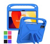 Funda de EVA portátil a prueba de golpes para niños, mango seguro, soporte para tableta, funda para Xiaomi Redmi Pad SE 2023 de 11 pulgadas Redmi Pad SE 2023 rojo