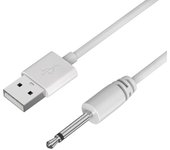 Cable de carga compatible Lovense Lush Hush Edge Osci - Cable 80 cm Conector de varilla 18 mm diámetro 2,5 mm