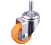 Caster Trolley Castor Rubber Roller wheel Furniture Casters Wheel Swivel Caster Furniture Caster 1.0inch-no Brake