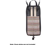 Bolsa para baquetas, estuche para mazo, tela Oxford con ganchos para colgar, tambor portátil resistente al desgaste marrón