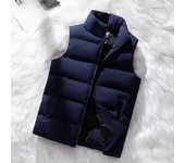 Chaleco de cuello alto estilo coreano para hombre 2022: chaleco de moda para otoño/invierno M negro