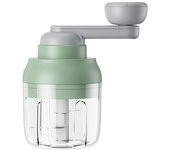 Picadora de ajo portátil multifuncional, manual, procesador de alimentos para cocina casera. verde
