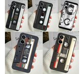 Funda con diseño de casete para Xiaomi Redmi 13C, 12C, 10C, 9C, 10A, Redmi Note 11, 9, 10, 12, 13 Pro, 9S, 10S, 11S y 12S Redmi 10A