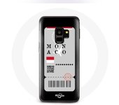 Coque pour Samsung Galaxy S9 Billet d'avion Monaco