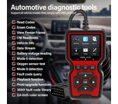 Lector de códigos de diagnóstico para mecánicos profesionales V519 con datos en vivo OBD2 Scanner, lector de códigos de fallas, escáner automotriz V519