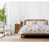 Parure de couette  Anisa  100% Coton / 57 Fils/cm² - Parure de couette 260 x 240 cm + 2 Taies d'oreiller 63 x 63 cm