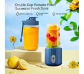 Nueva licuadora portátil de frutas, mini licuadora eléctrica personal de verano para el hogar, USB, 6 cuchillas, máquina exprimidora de taza para cocina