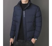 Chaqueta acolchada de algodón estilo coreano para hombre, invierno 2024, con forro de terciopelo extra grande. 4XL gris