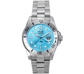 Reloj Invicta Pro Diver de acero inoxidable con esfera azul claro de cuarzo 44715 100M para hombre azul claro