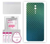 apgo Protective Skin Sticker for the back compatible with Oppo Reno Z, Wrap Film, Foil, Vinyl - Pattern Carbon Chameleon CAKA1