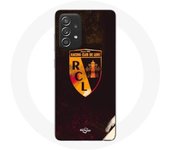Funda Samsung Galaxy A52 lente rcl fondo naranja negro