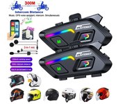 Auriculares P20 Bluetooth 5.3 para casco de motocicleta, intercomunicador con música, auriculares Bluetooth para ciclismo, impermeables hasta 300 m, altavoz 1PC Hard Mic