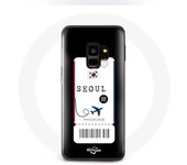 Coque pour Samsung Galaxy S9 Billet d'avion Seoul Corée du Sud