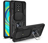 Funda de camuflaje para Xiaomi Redmi Note 9S 9 Pro Max con soporte magnético para coche, armadura a prueba de golpes para Redmi Note 9, funda trasera para teléfono Redmi Note 8 pro plata