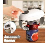 Abrelatas eléctrico binaural de un solo toque, automático, manual, para tapar latas de vidrio, ahorrador de botellas, herramientas de cocina negro