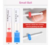3 brocas de cerámica para uñas de 32 pulgadas, brocas de pedicura y manicura, brocas de repuesto para electricidad 1