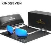 KINGSEVEN marca hombres gafas de sol de aluminio HD polarizadas UV400 espejo gafas de sol masculinas mujeres M
