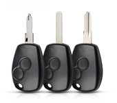 Carcasa para llave remota de 2 y 3 botones, funda para llavero para Renault Megan Modus Clio Modus Kangoo Logan Sandero Duster, carcasa para alarma de coche 2 Buttons VA2 Blade
