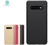 NILLKIN Samsung Galaxy S10 Funda PC Mate Duro Teléfono Celular Cubierta Trasera negro
