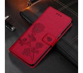 Funda de libro con tapa de cuero con textura de flores para Xiaomi Redmi Note 11 10 9 Pro 11S 10S 9S 10C 10A 9T Mi 12 Poco X4 X3 NFC F4 GT M3 M4 Pro Funda tipo billetera Redmi Note 11 oro