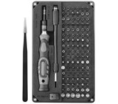 Juego de destornilladores de precisión con estuche, kit de herramientas de reparación multifunción todo en uno que incluye 106 puntas de destornillador