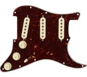 Piezas de guitarra Fender Strat Tortoise Shell, golpeador PG precableado de 11 agujeros, Tex-Mex SSS