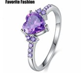 Anillos en forma de amor 6 plata