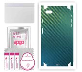 apgo Protective Skin Sticker for the back+sides compatible with Apple iPhone 8 Plus, Full Wrap Film, Foil, Vinyl - Pattern Carbon Chameleon CAKA1