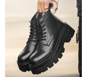 Botas Martin para hombre, estilo británico, con plataforma y tacón bajo, personalizadas, 93502-J 40